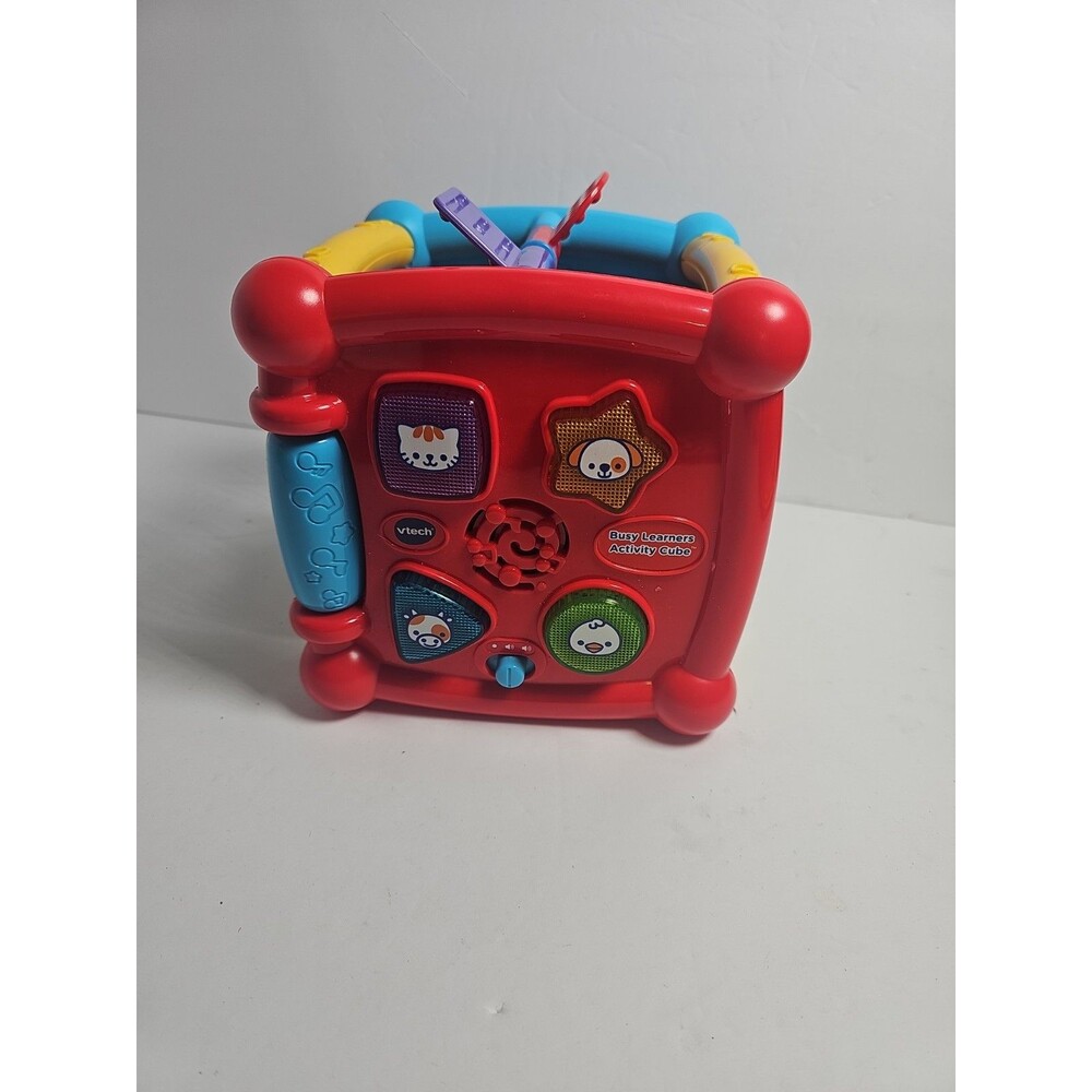 VTech Busy Learners Activity Cube Baby Toddler Educational Sensory WORKS GREAT!